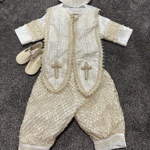Luxury boys baptism gown